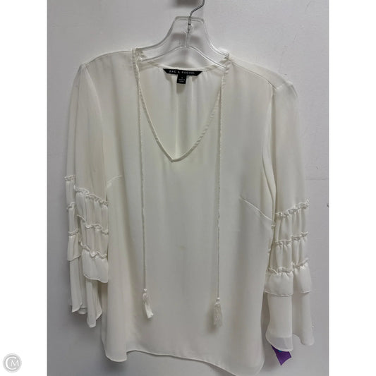 Top Long Sleeve By Zac And Rachel In Cream, Size: S