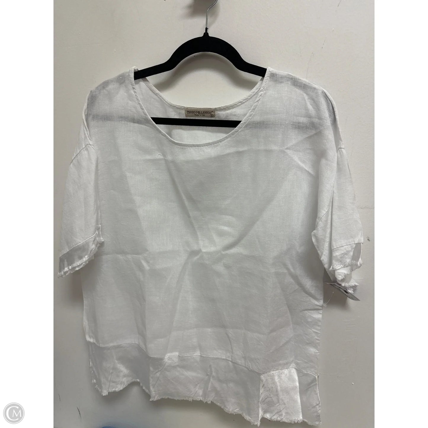 Top Short Sleeve By Terzo Millennio In White, Size: S