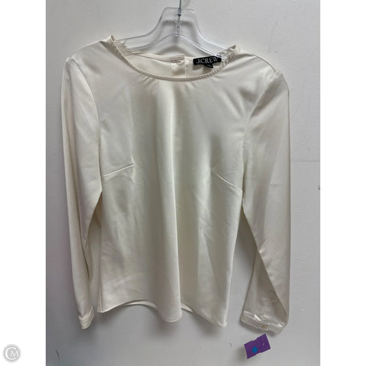 Top Long Sleeve By J. Crew In Cream, Size: Xs