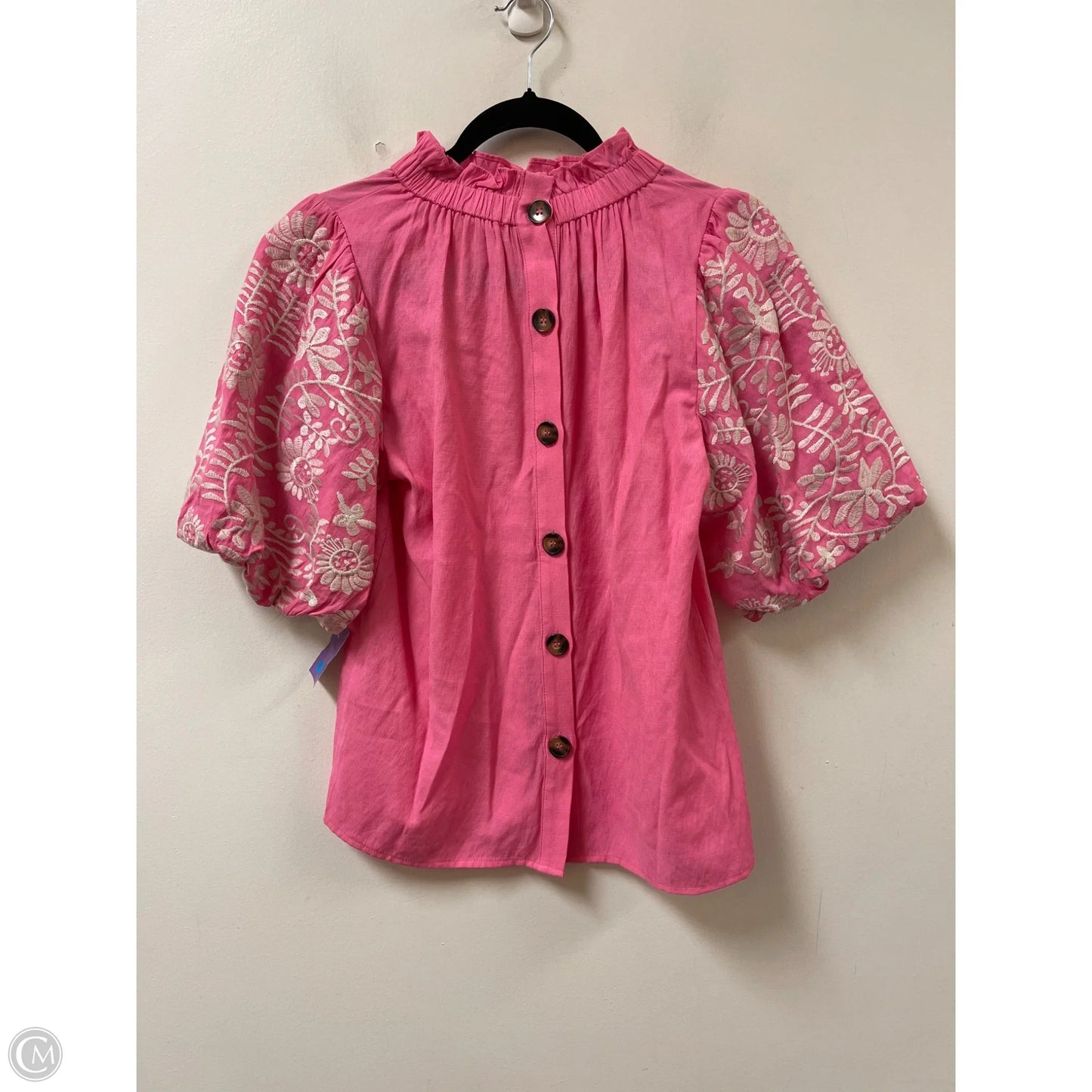 Top Short Sleeve By Thml In Pink, Size: S