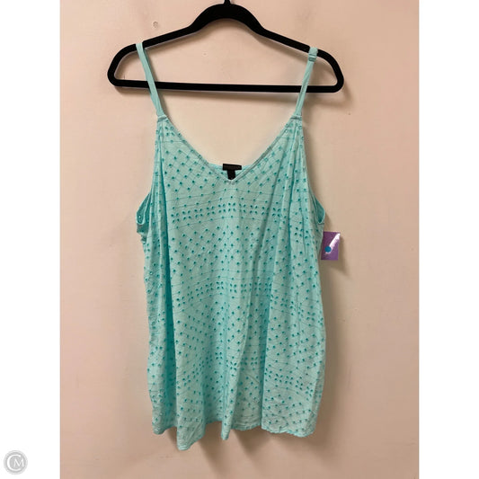 Top Sleeveless By Torrid In Blue, Size: 2x