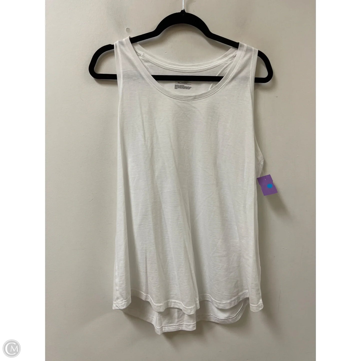 Athletic Tank Top By Tek Gear In White, Size: 2x