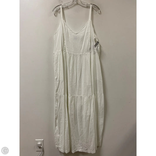 Dress Casual Maxi By Old Navy In White, Size: Xl