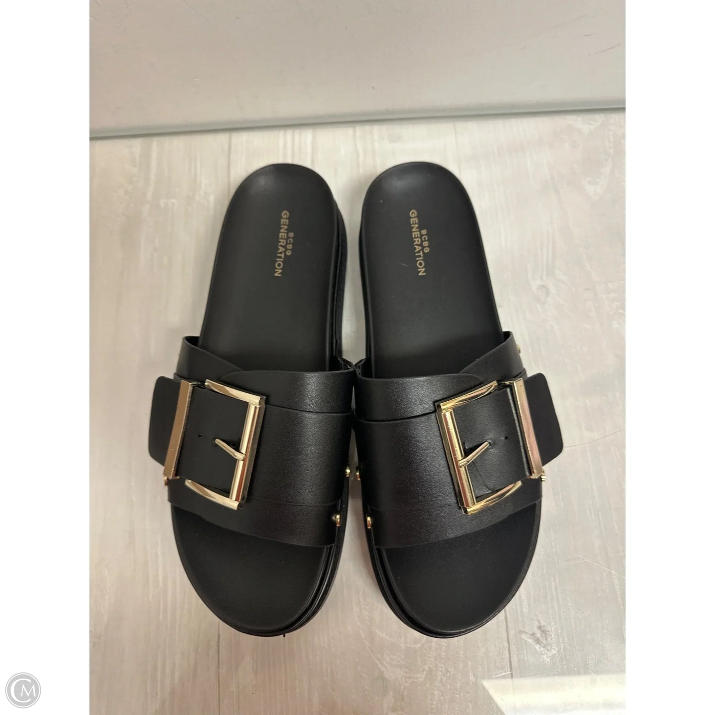 Sandals Heels Platform By Bcbg In Black, Size: 11