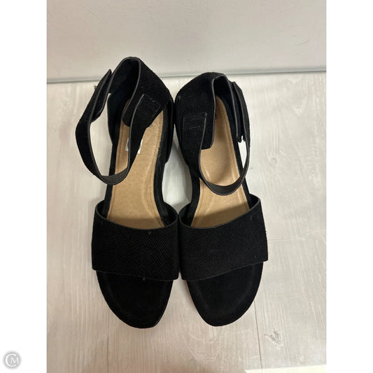 Shoes Heels Wedge By Sofft In Black, Size: 11