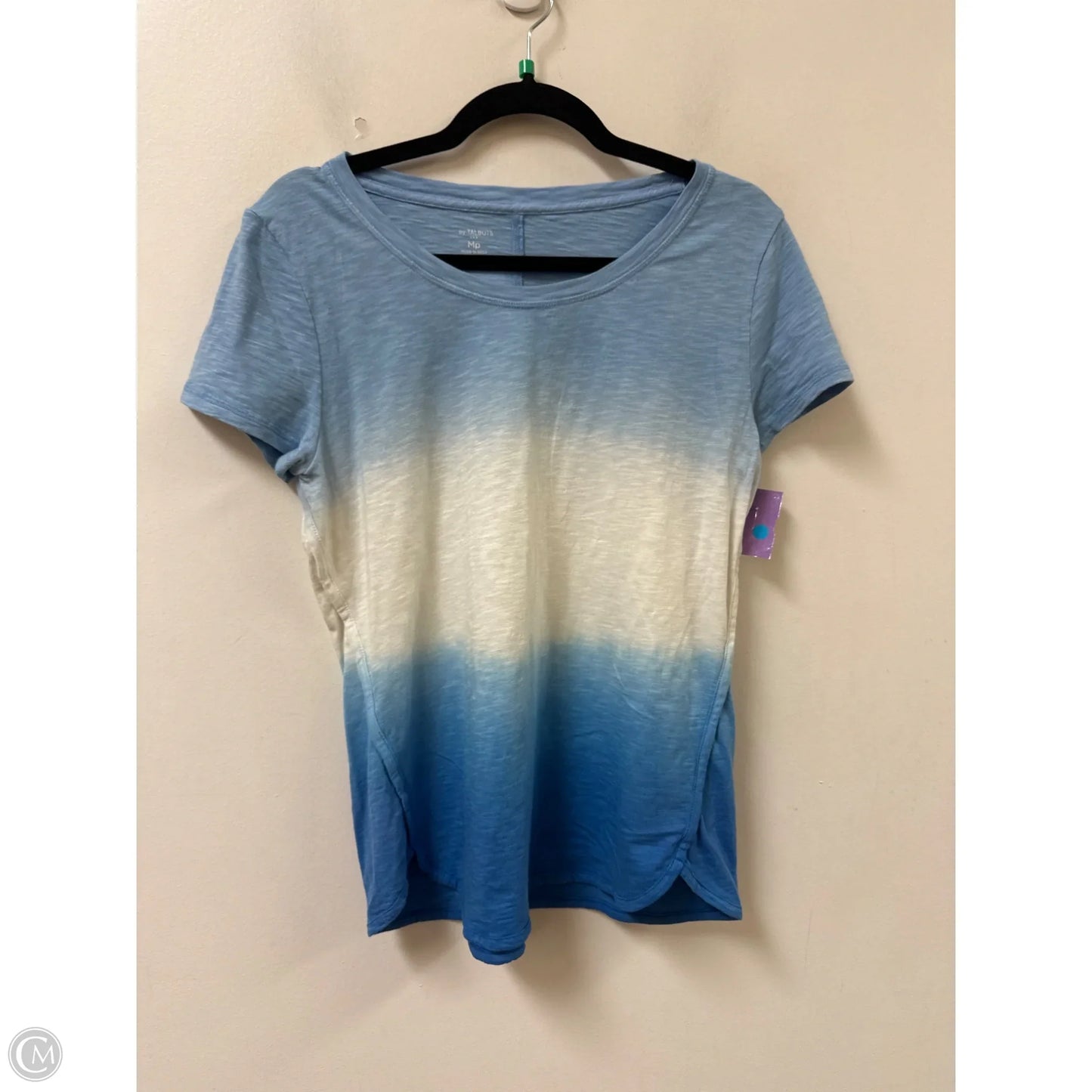 Top Short Sleeve By Talbots In Blue, Size: Mp
