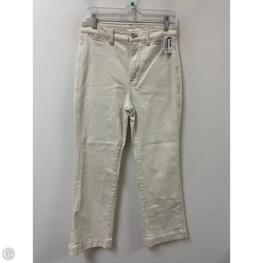 Jeans Flared By Talbots In Cream, Size: 8p