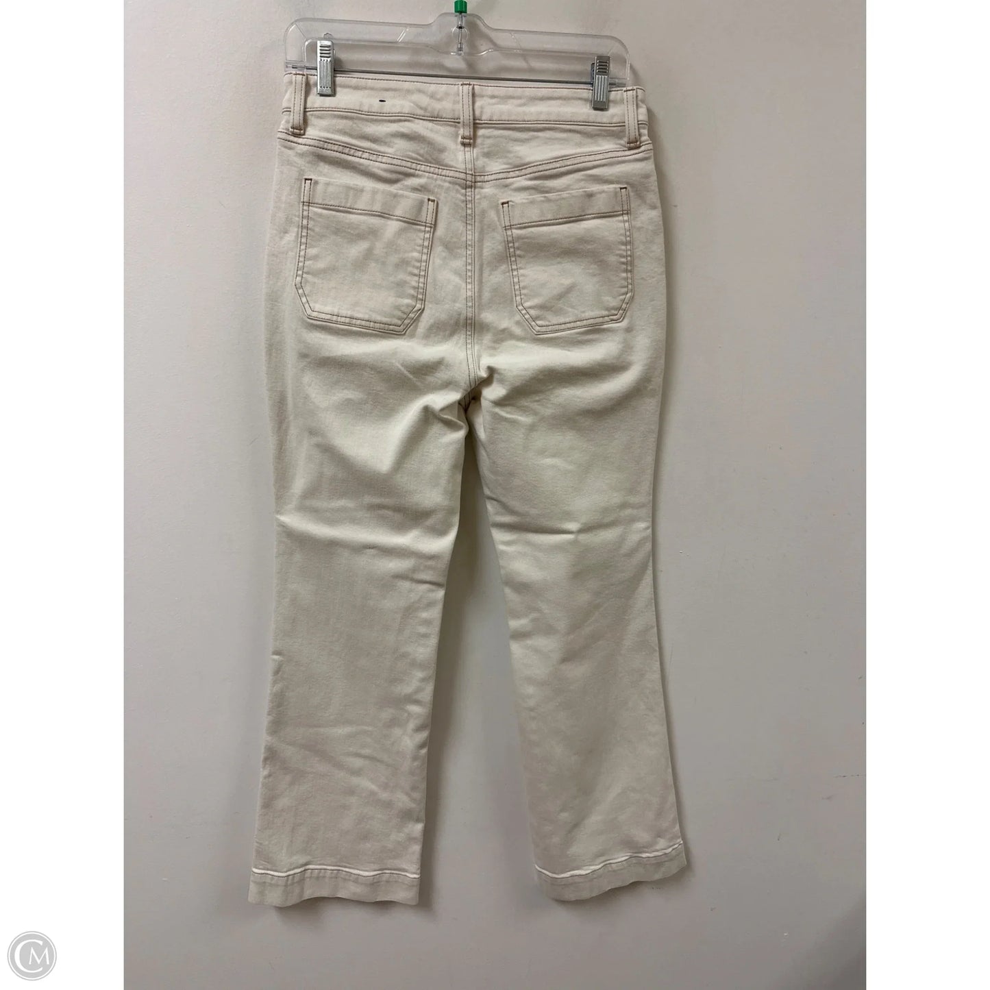 Jeans Flared By Talbots In Cream, Size: 8p