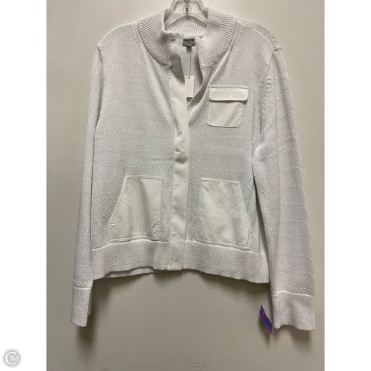 Sweater By Talbots In White, Size: L