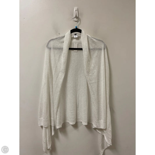 Sweater Cardigan By Talbots In White, Size: L