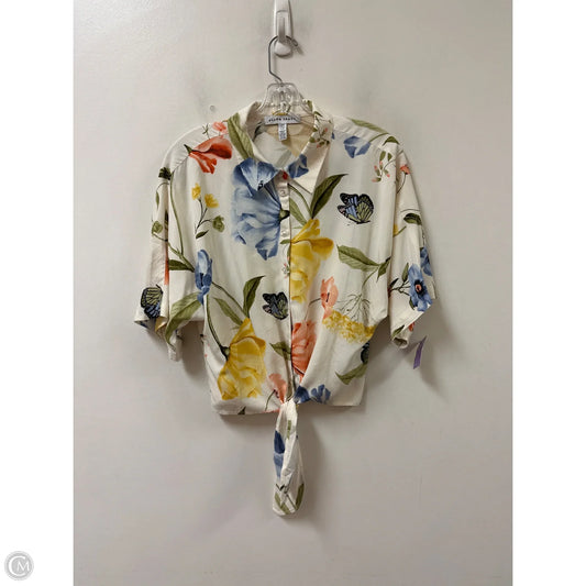 Blouse Long Sleeve By Ellen Tracy In Multi-colored, Size: M