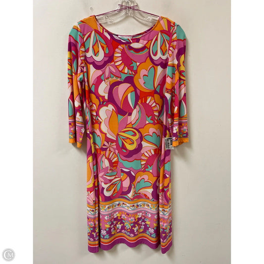 Dress Casual Midi By London Times In Pink, Size: M