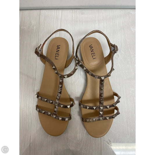 Sandals Flats By Vaneli In Gold, Size: 7.5