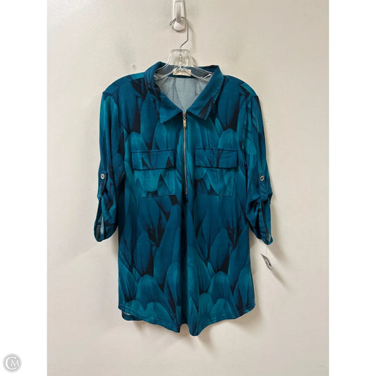 Top Long Sleeve By Clothes Mentor In Green, Size: L