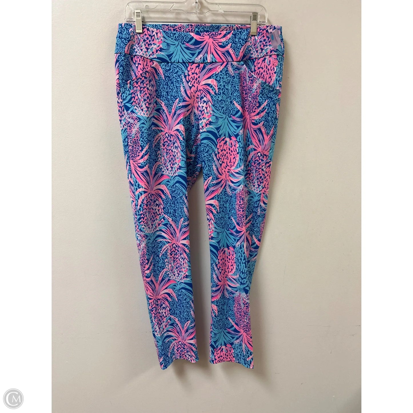 Pants Designer By Lilly Pulitzer In Blue & Pink, Size: 10