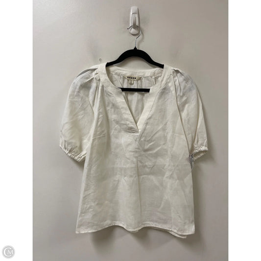 Top Short Sleeve By Boden In White, Size: M