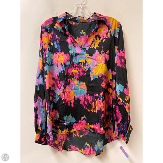 Top Long Sleeve By Clothes Mentor In Multi-colored, Size: M