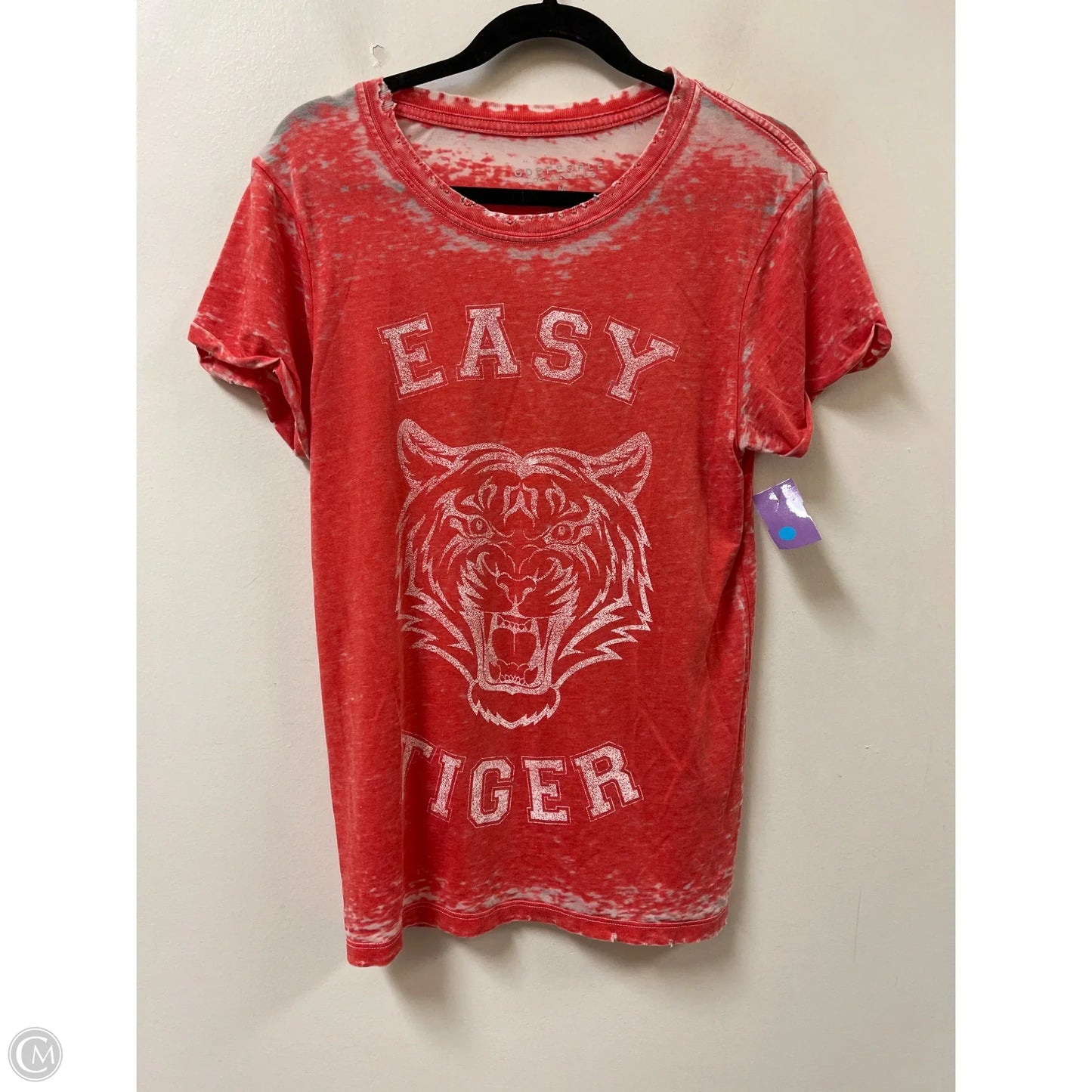 Top Short Sleeve By Clothes Mentor In Red, Size: M