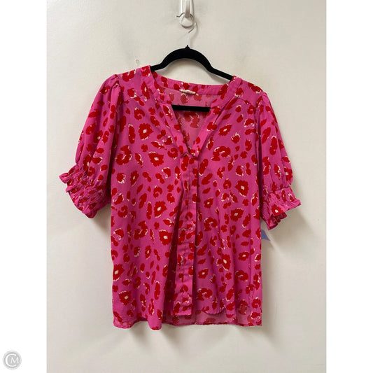 Top Short Sleeve By Jodifl In Pink, Size: L