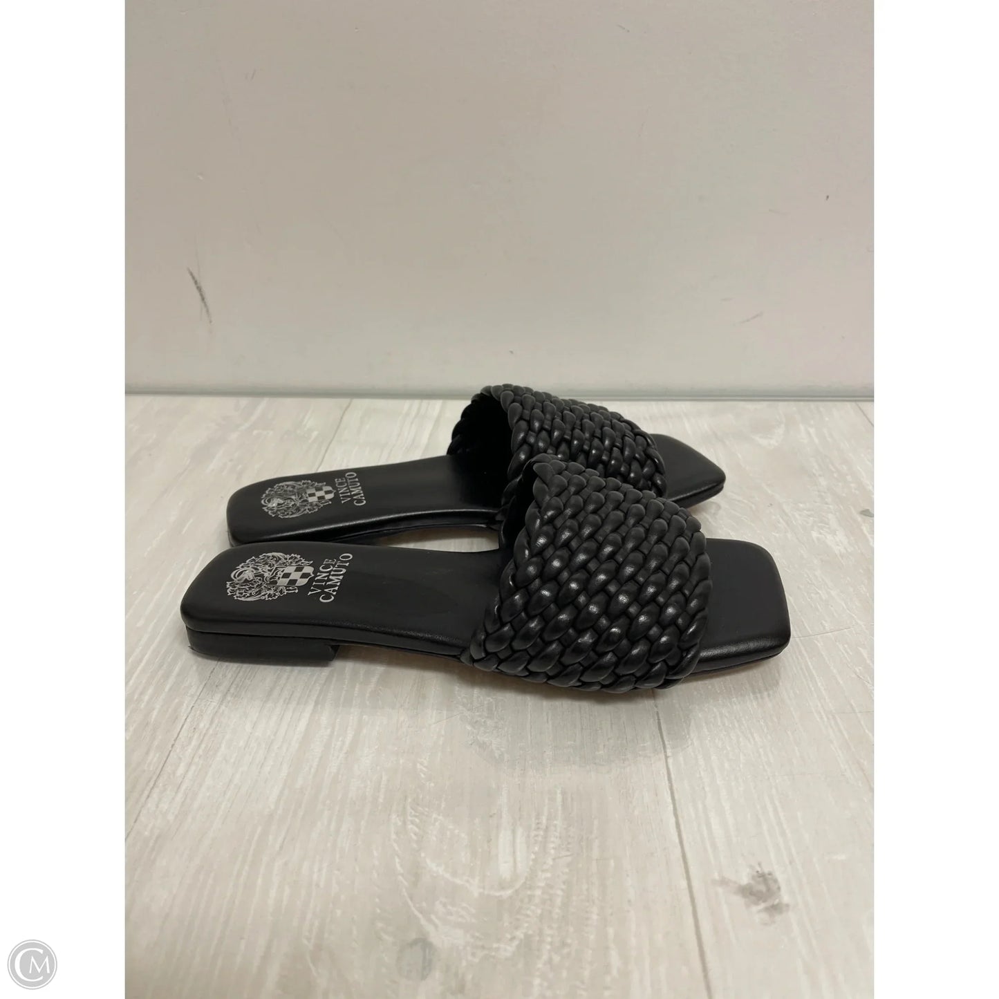 Sandals Flats By Vince Camuto In Black, Size: 7.5