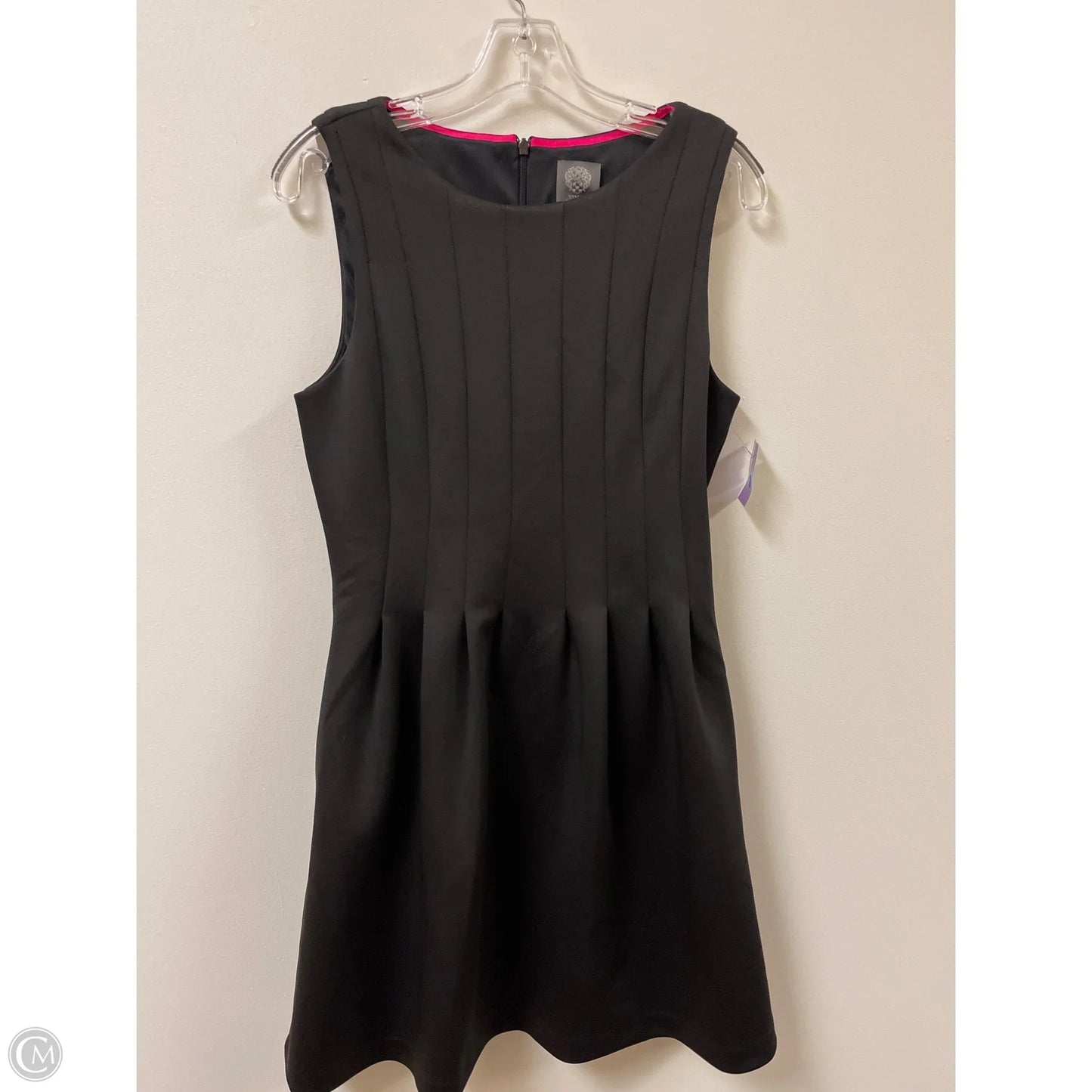 Dress Casual Midi By Vince Camuto In Black, Size: L