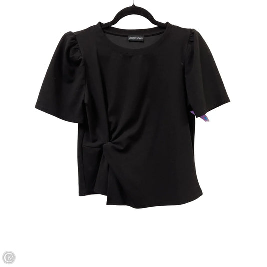Top Short Sleeve By Modern Works In Black, Size: S