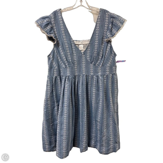 Dress Casual Midi By Clothes Mentor In Blue, Size: 1x