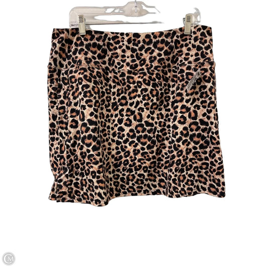 Athletic Skort By Clothes Mentor In Animal Print, Size: 2x