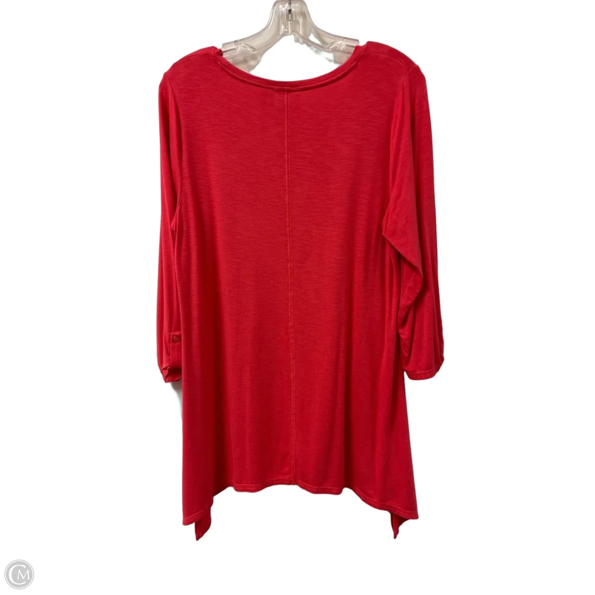 Tunic Long Sleeve By Chicos In Red, Size: M