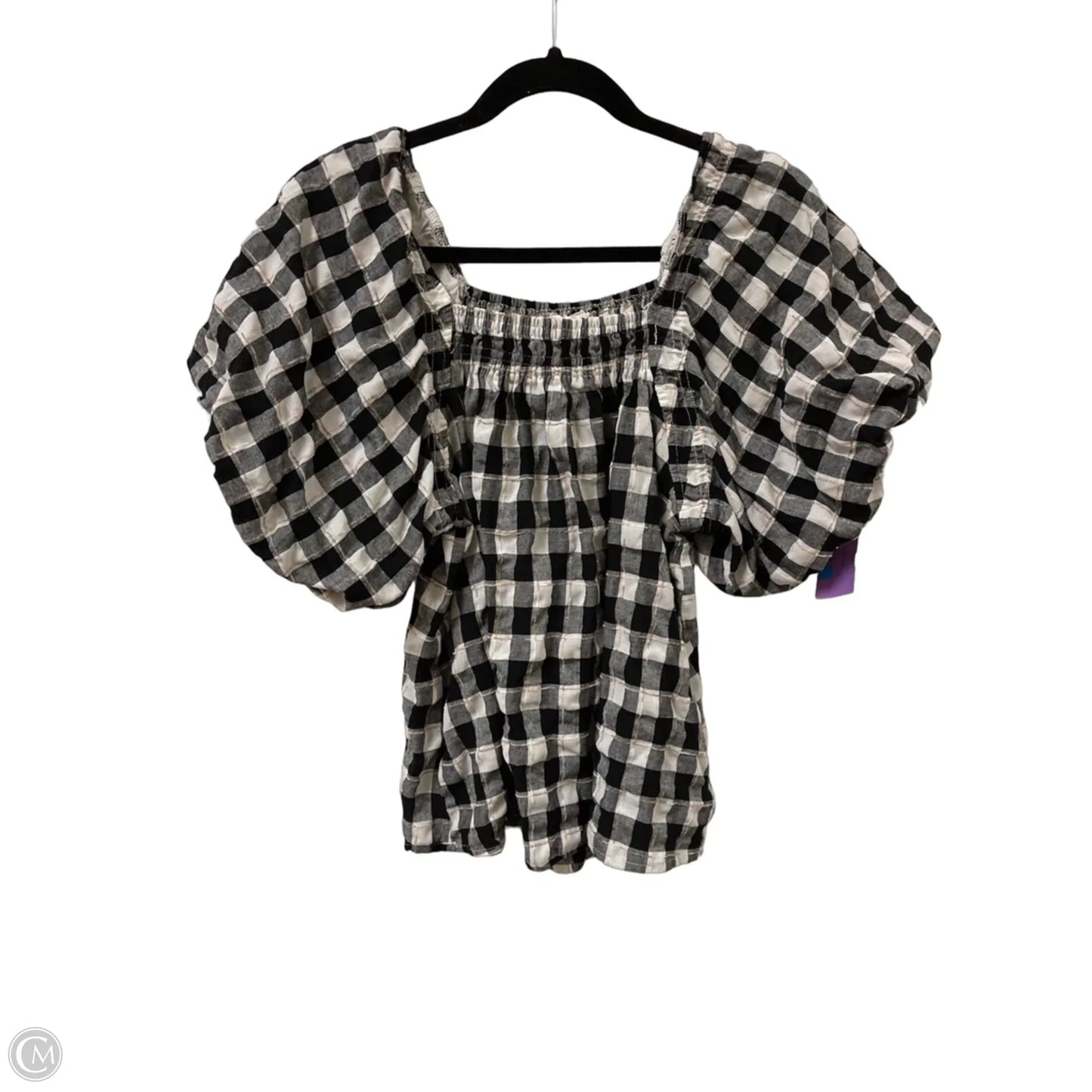 Top Short Sleeve By Entro In Black & White, Size: S