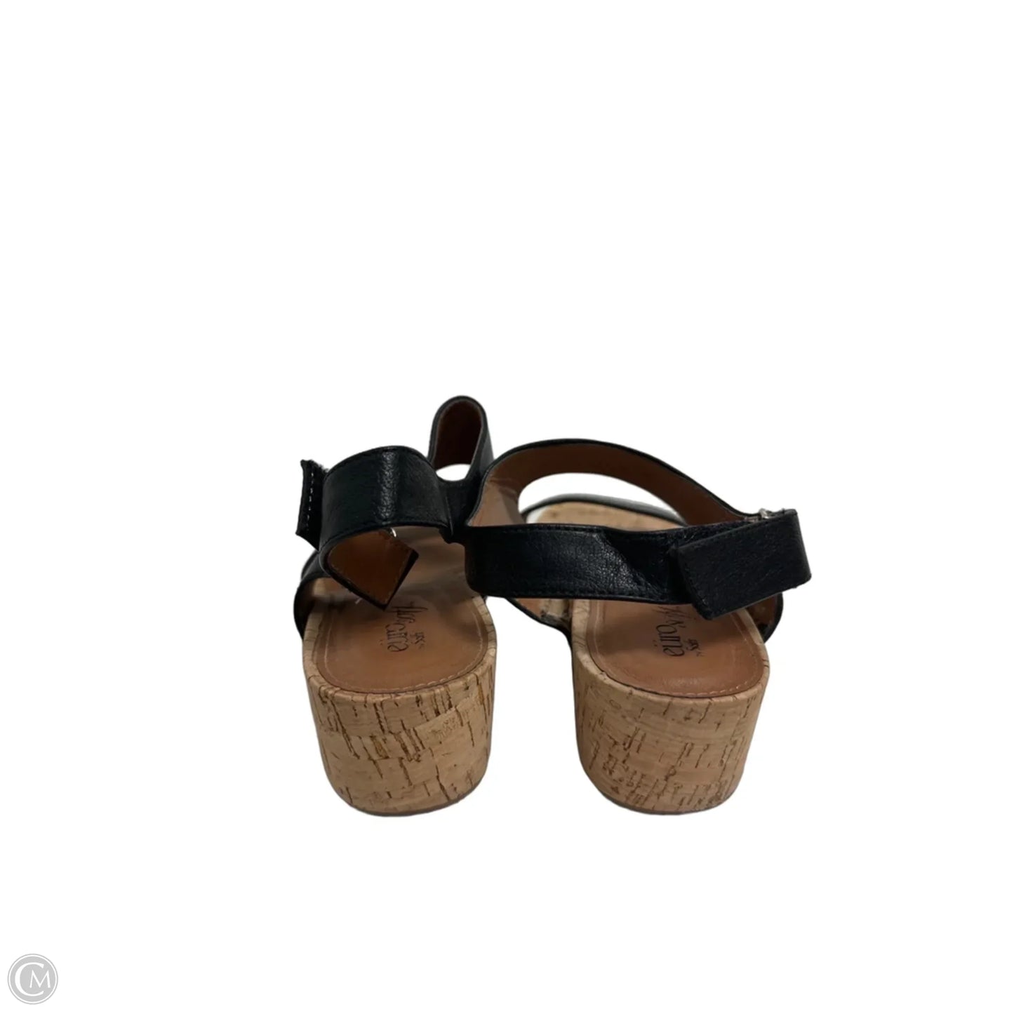 Shoes Heels Wedge By Sofft In Black, Size: 9.5