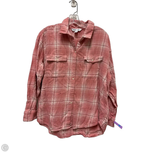 Blouse Long Sleeve By Old Navy In Pink, Size: L