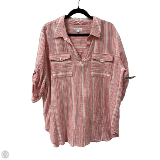Tunic Short Sleeve By West Bound In Pink, Size: L