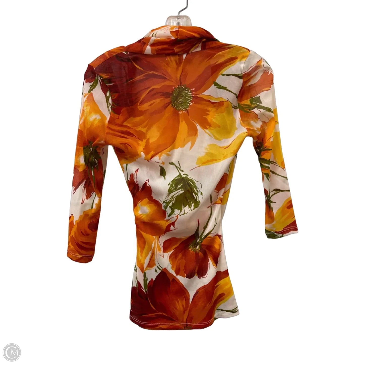 Top Long Sleeve By Karen Kane In Orange, Size: M