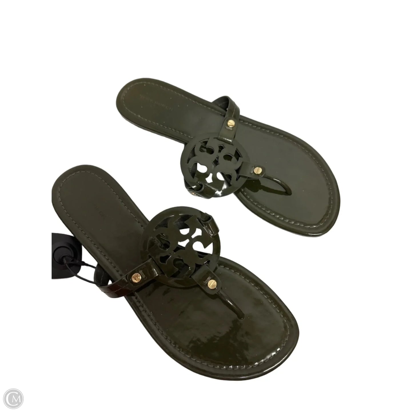 Sandals Designer By Tory Burch In Green, Size: 9.5