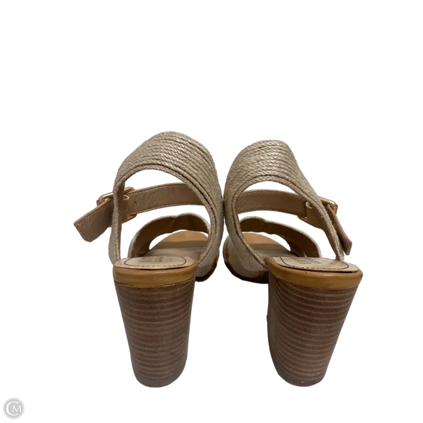 Shoes Heels Wedge By Clothes Mentor In Tan, Size: 7