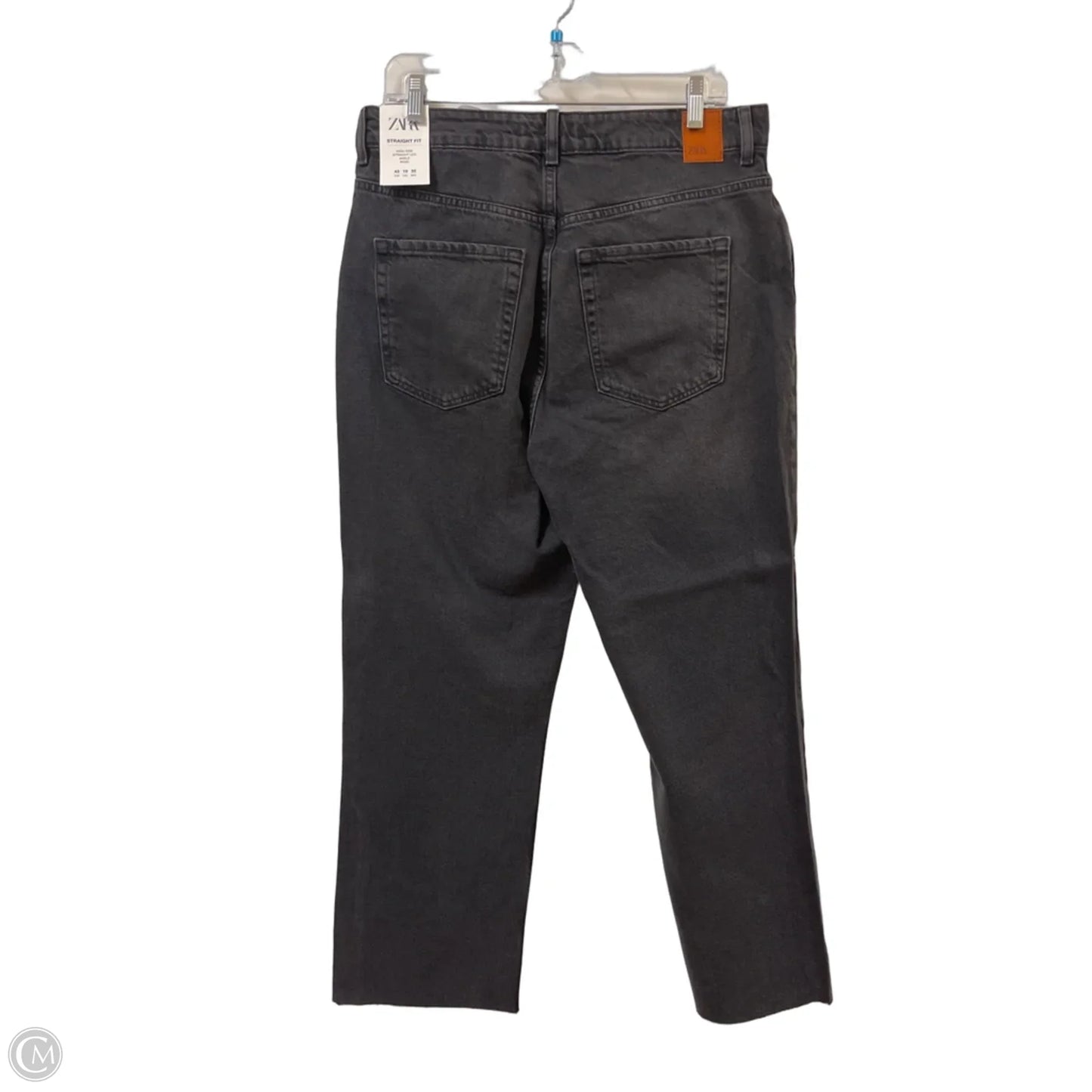 Jeans Straight By Zara In Black, Size: 10