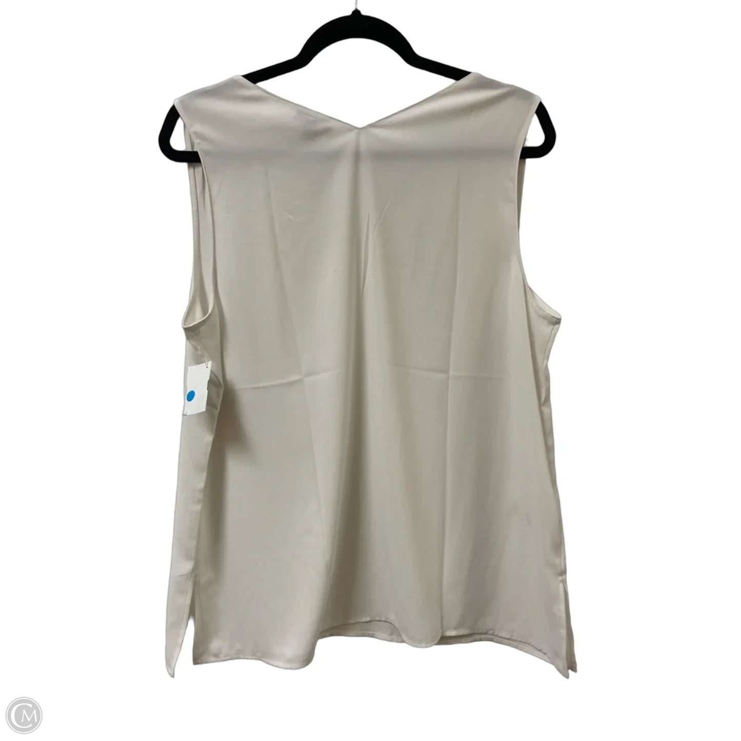 Top Sleeveless By Ann Taylor In Cream, Size: L