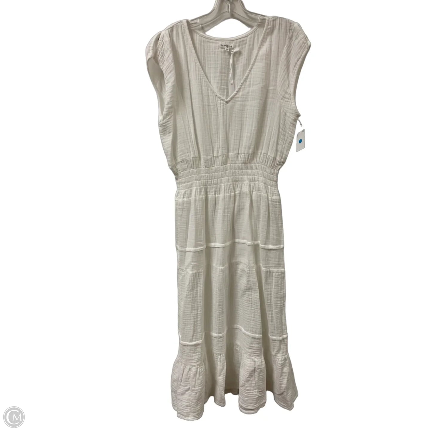 Dress Casual Maxi By Clothes Mentor In White, Size: L
