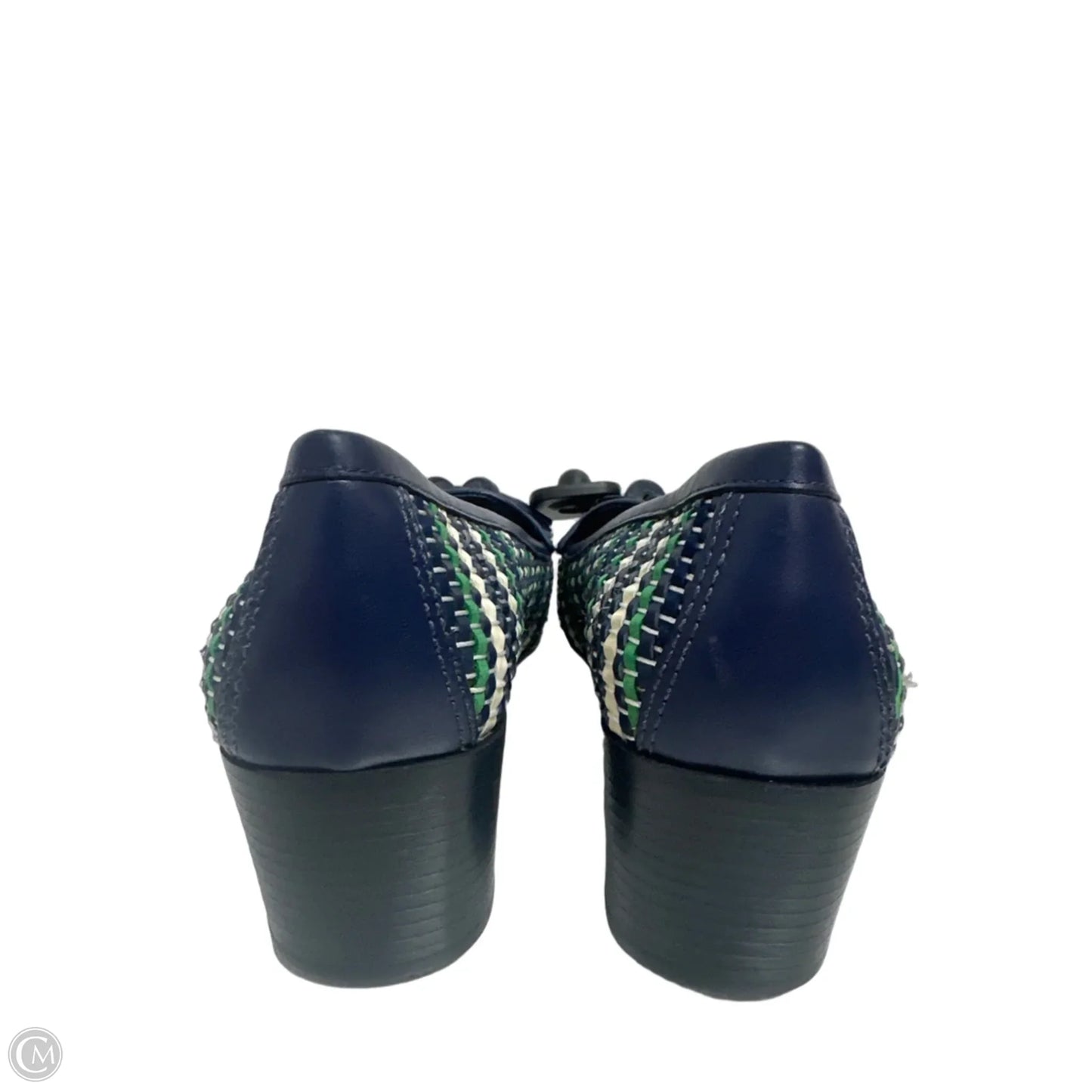 Shoes Designer By Tory Burch In Blue & Green, Size: 8.5