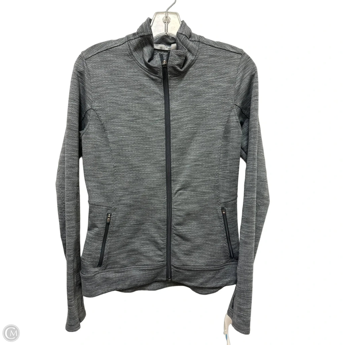 Athletic Jacket By Tangerine In Grey, Size: S