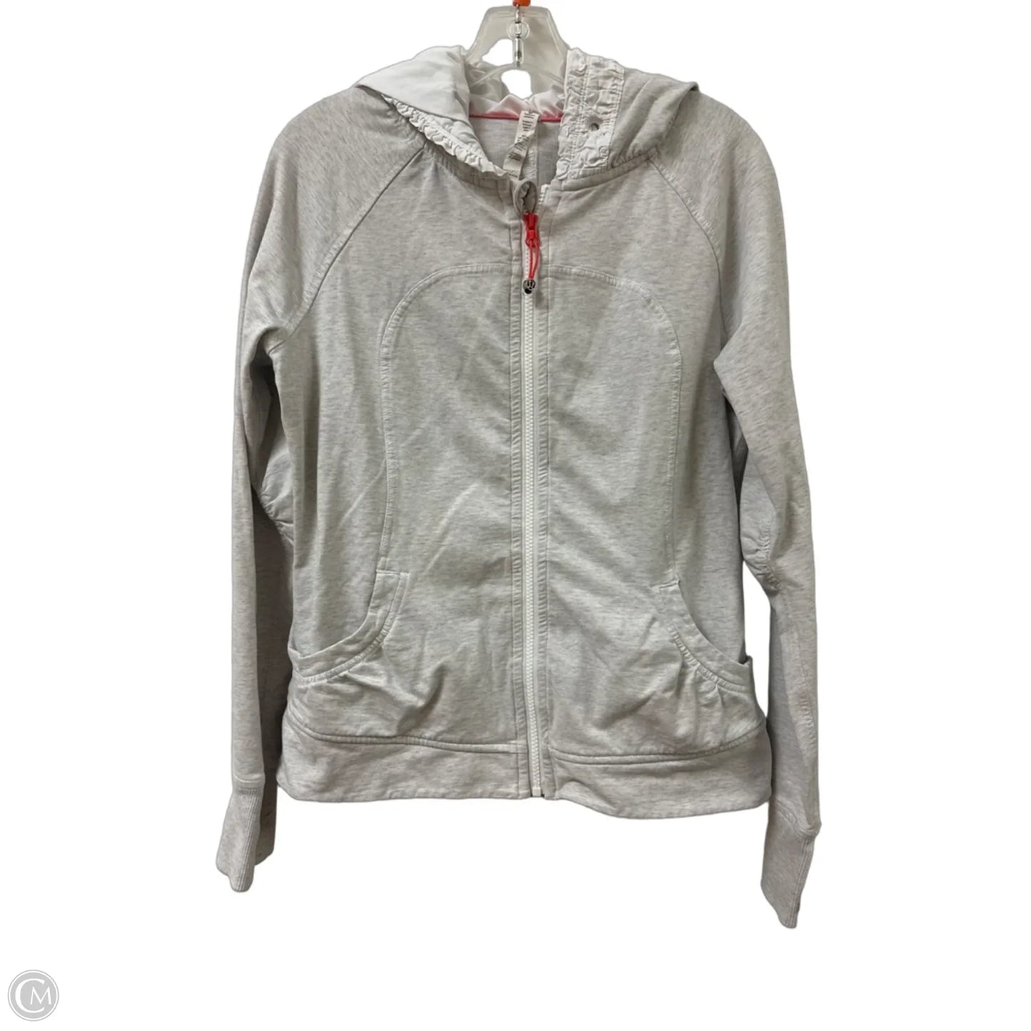 Athletic Jacket By Lululemon In Grey, Size: M