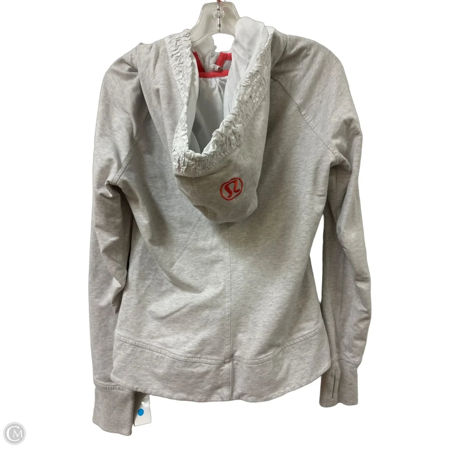 Athletic Jacket By Lululemon In Grey, Size: M