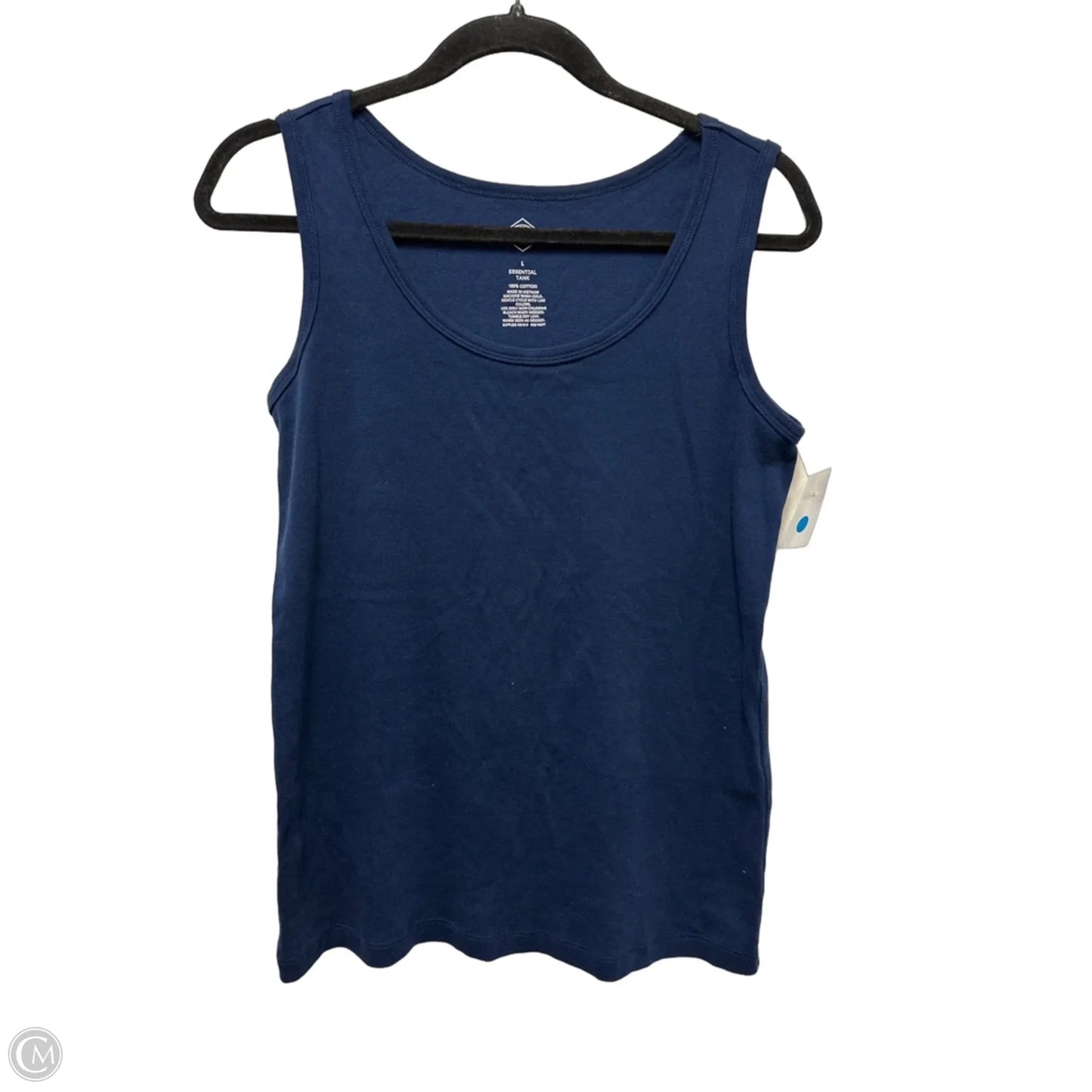 Top Sleeveless Basic By St Johns Bay In Navy, Size: L