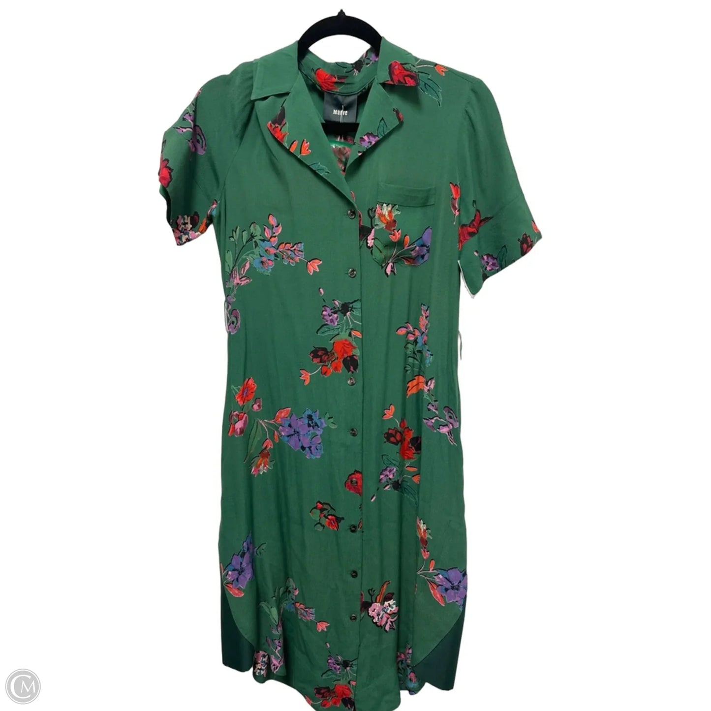 Dress Casual Midi By Maeve In Green, Size: Xs