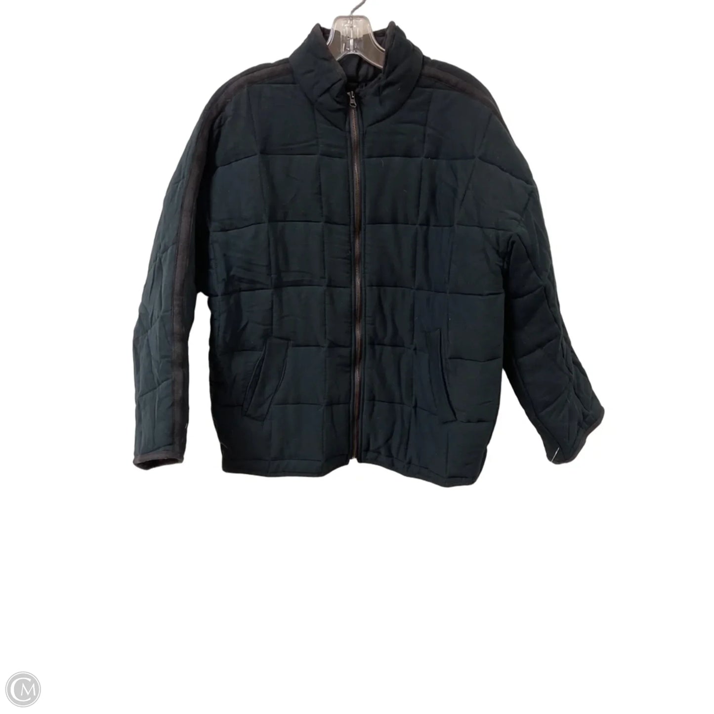 Coat Puffer & Quilted By Thread And Supply In Black, Size: S