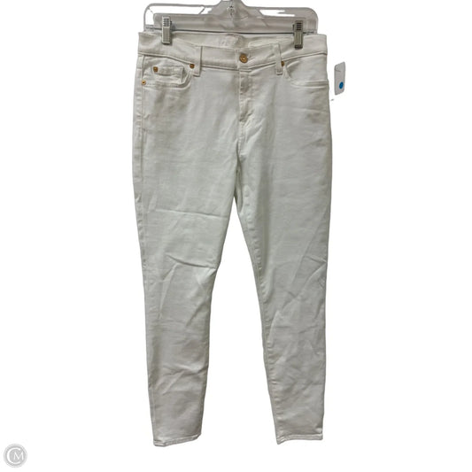 Jeans Skinny By 7 For All Mankind In White, Size: 10