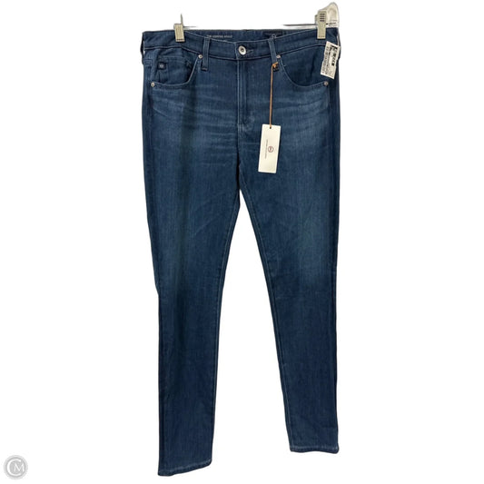 Jeans Skinny By Adriano Goldschmied In Blue Denim, Size: 8