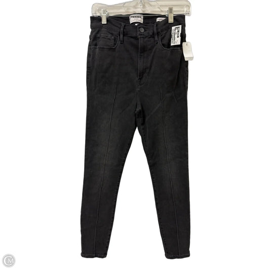Jeans Skinny By Frame In Black, Size: 10