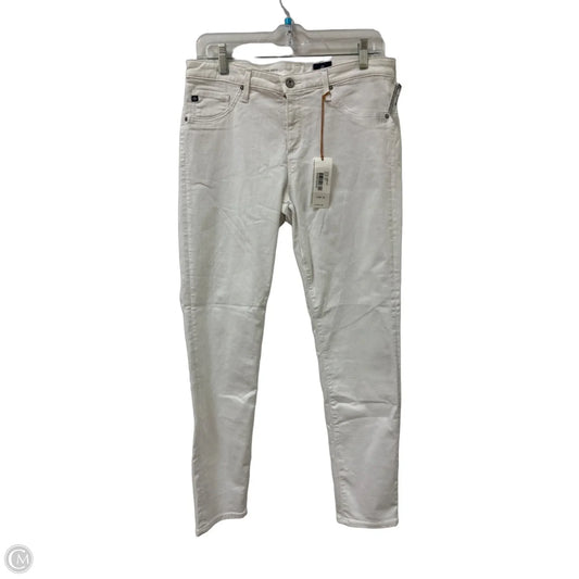 Jeans Skinny By Adriano Goldschmied In White, Size: 12